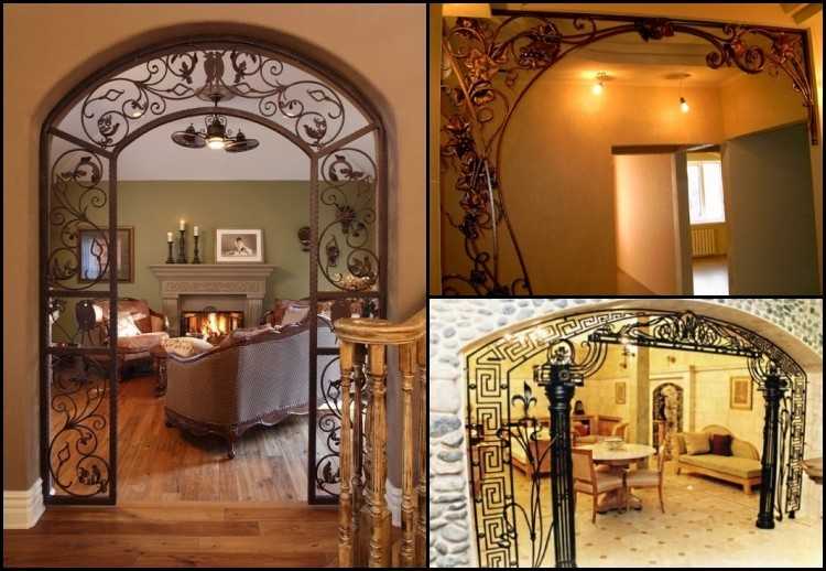 Кованые арки из железа