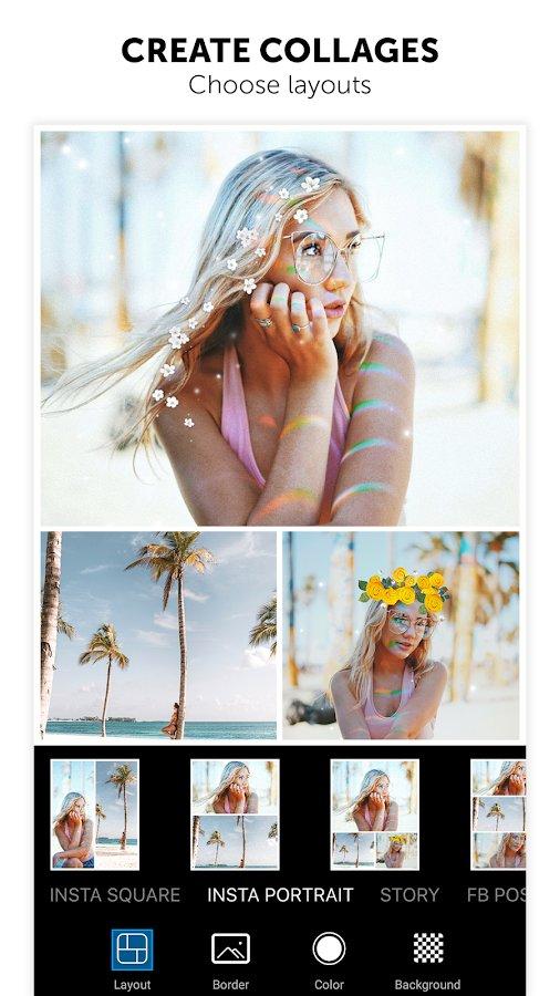 Создание коллажей в PicsArt