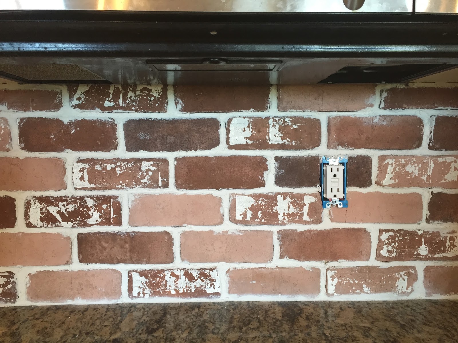Do-It-Yourself Brick Veneer Backsplash