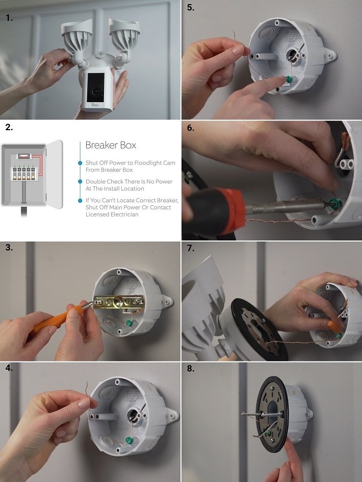 A step by step installation guide for Ring Floodlight.