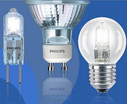 У Philips богатый ассортимент светотехники Лампы Филипс для точечных светильников