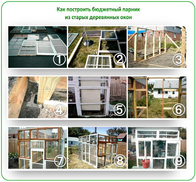 Пример строительства парника