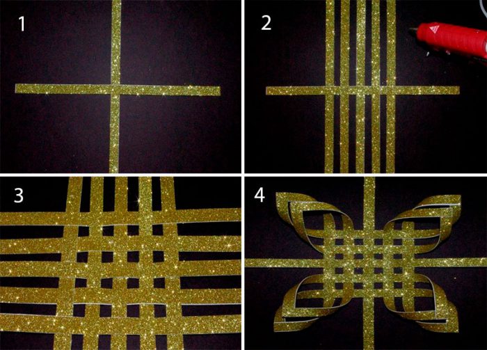 Объёмная снежинка из полос бумаги мастер класс