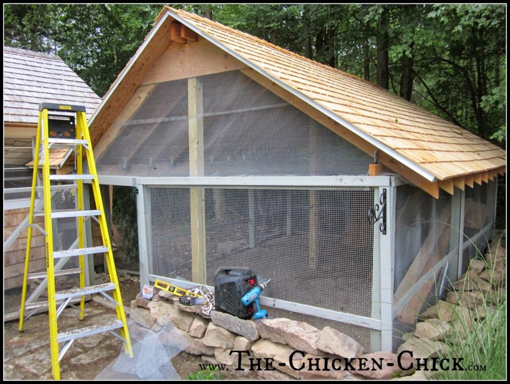 Deter digging predators by creating a 12" trench around the coop perimeter and burying the hardware cloth. Alternatively, extend a hardware cloth apron 12” out from the perimeter of the run. An apron isn