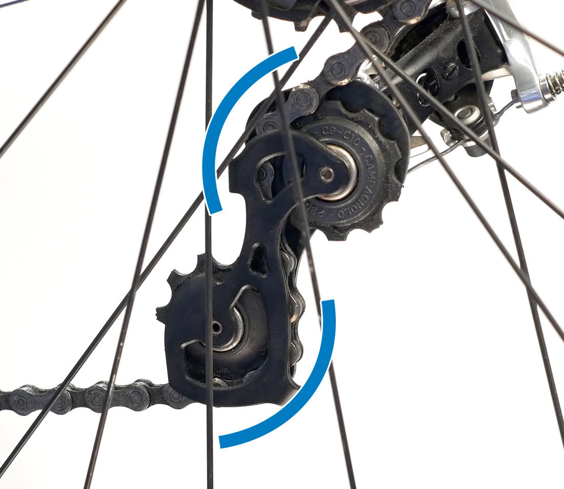 Bend at each pulley