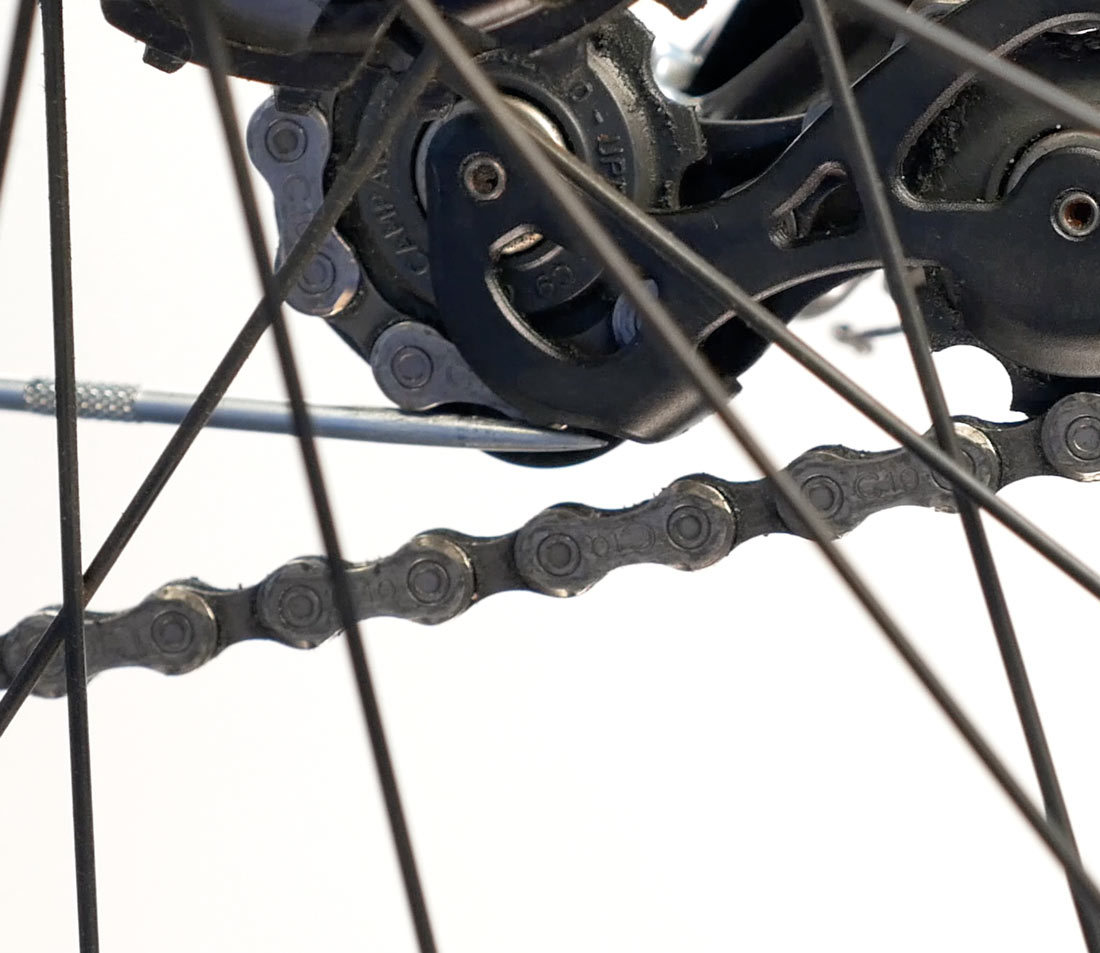 No contact at front guide pulley