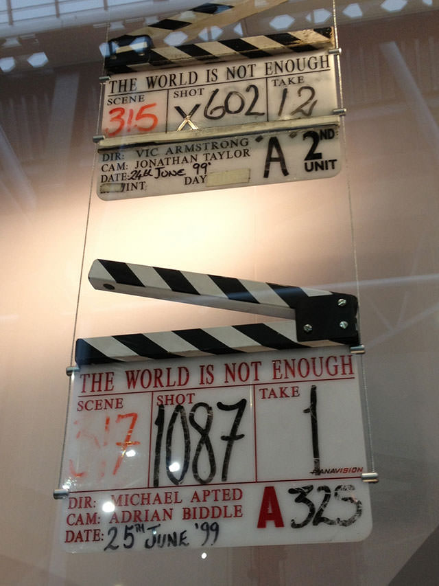 James Bond 007 The World is Not Enough Film Slates