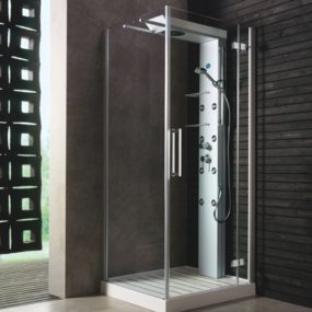 Shower cabin by Glass Idromassaggio – new Andros cabins with sliding shower heads