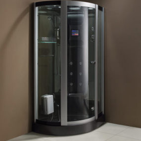 New Steam Shower Cabins from Wellgems – dark color from the Netherlands!